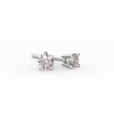 Pendientes solitario con diamantes