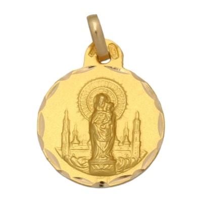 Medalla Virgen del Pilar de Oro 18kl