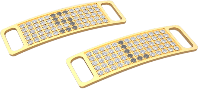 Luci Lace SWAG de oro y diamantes para sneakers
